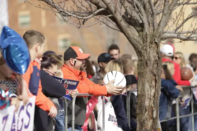Image: Gonzaga Men's Basketball Team Returns To Spokane