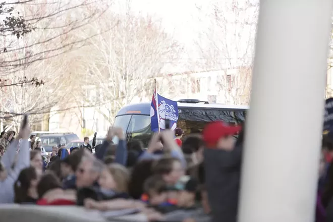 Image: Gonzaga Men's Basketball Team Returns To Spokane