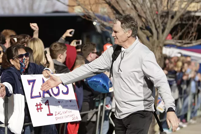 Image: Gonzaga Men's Basketball Team Returns To Spokane
