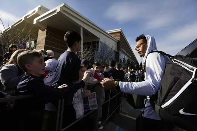 Image: Gonzaga Men's Basketball Team Returns To Spokane