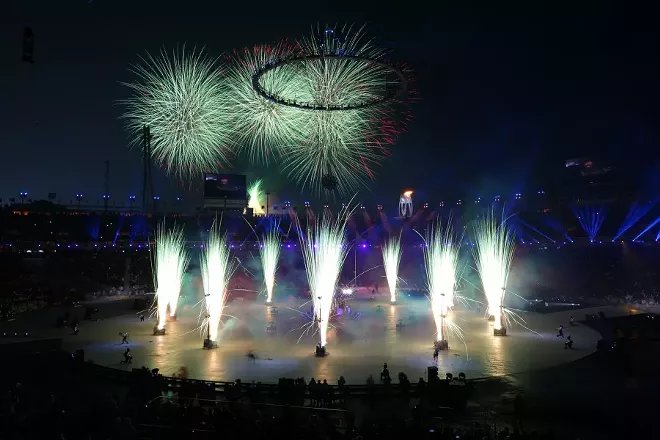 Image: Olympics Kick Off With Unified Korean Team Offering Hope for Peace