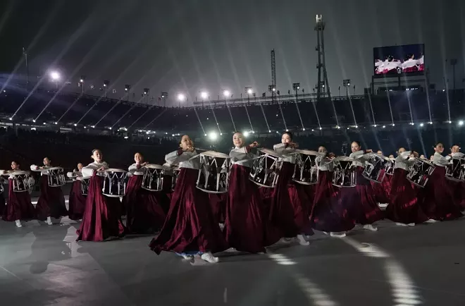 Image: Olympics Kick Off With Unified Korean Team Offering Hope for Peace