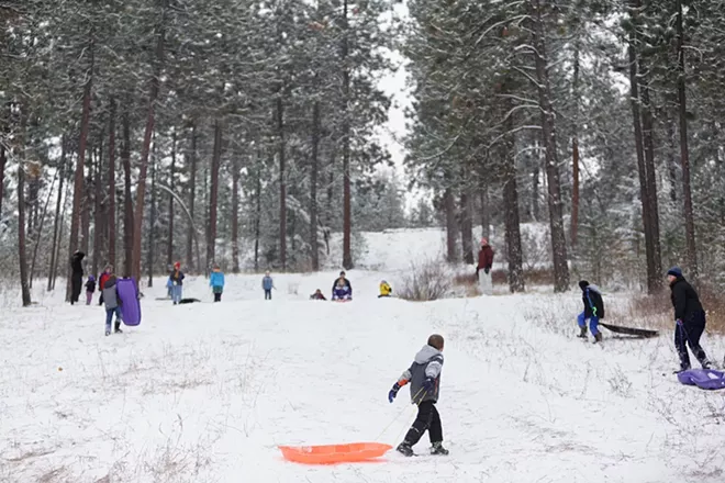 Image: Sledding at Underhill Park