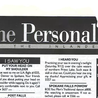 Image: 30 Years of Inlander: Back in the day, personal ads in the Inlander aimed to help people find a perfect match in an off-line world (2)