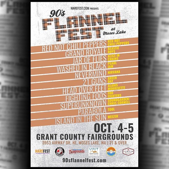 The last great party of the summer happens in Moses Lake, Washington on October 4 & 5, 2024: 90s FLANNEL FEST