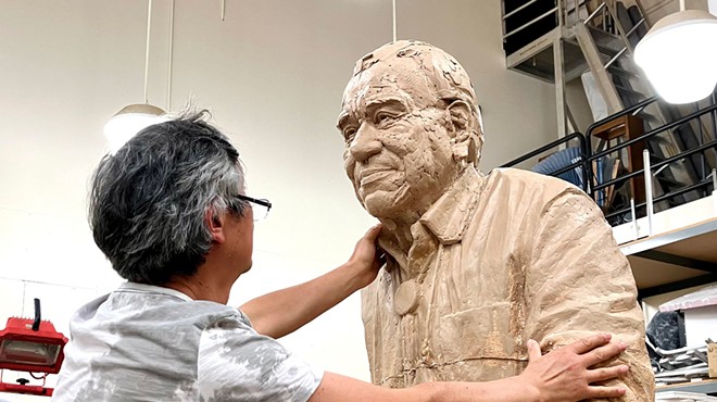 A bronze statue of Nisqually fishing rights activist Billy Frank Jr. heads to D.C. next year; first a model of the piece stops in Spokane