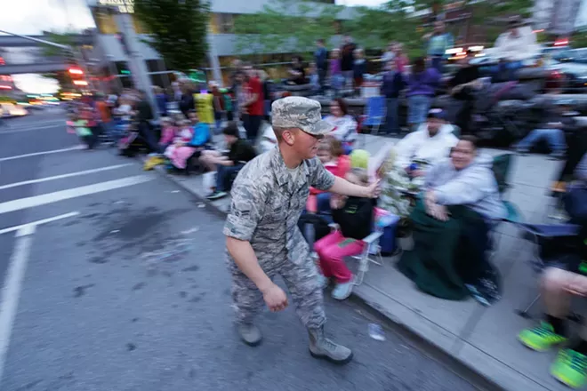 PHOTOS: Spokane Lilac Festival Armed Forces Torchlight Parade
