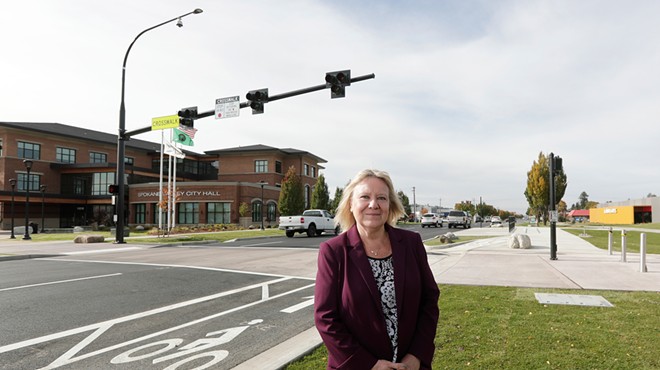 Image: A narrower Sprague Avenue now connects Spokane Valley City Hall and Balfour Park