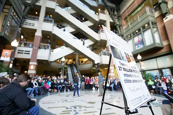 Photos: A candlelight vigil for Human Trafficking Awareness Day