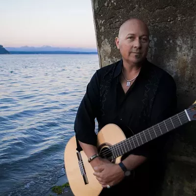 Image: Andre Feriante with his guitar