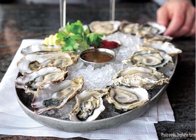 Oysters on the Half Shell Sampler available during The Great Dine Out