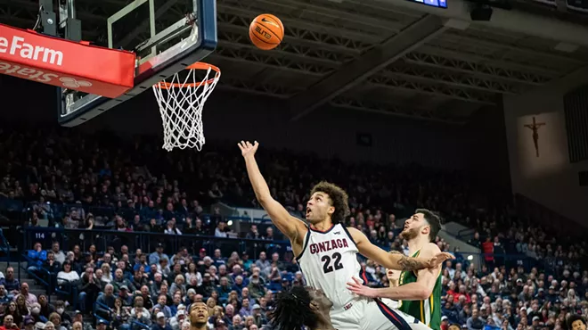 Image: Anton Watson will return to Gonzaga for the 2023-24 season