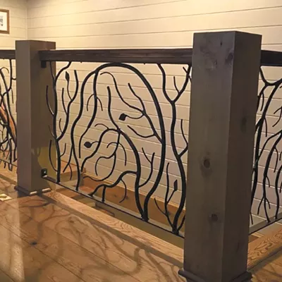 Image: Artistic yet functional custom metalwork can elevate a home improvement project