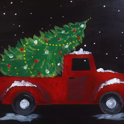 Image: Holiday Paint and Sip: Tree Truck