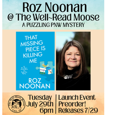 Image: Author Roz Noonan at The Well-Read Moose
