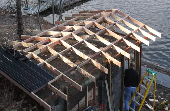 Image: Before & After: Diamond Lake Boat Shed