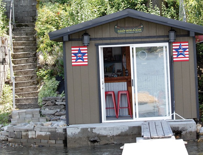 Image: Before & After: Diamond Lake Boat Shed