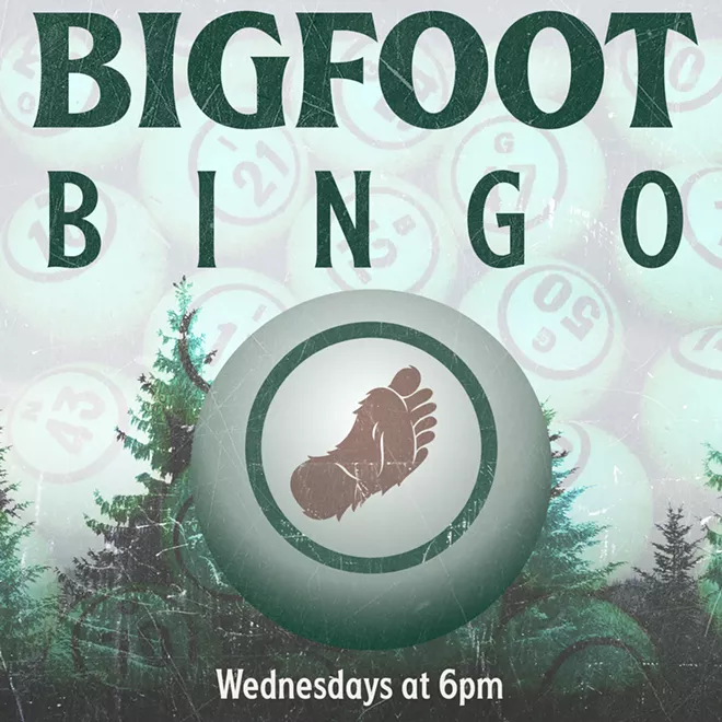 Join Spencer at Bigfoot Pub & Eatery every Wednesday at 6pm for BINGO!