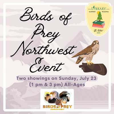 Birds of Prey Event: Two Showings at the CDA Library