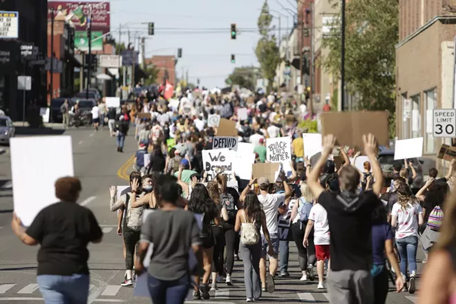 Image: Black Lives Matter Protest Spokane August 30