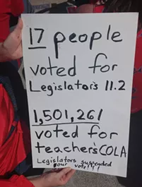 Is it fair for teachers to attack the legislators' 11.2 percent salary increase?
