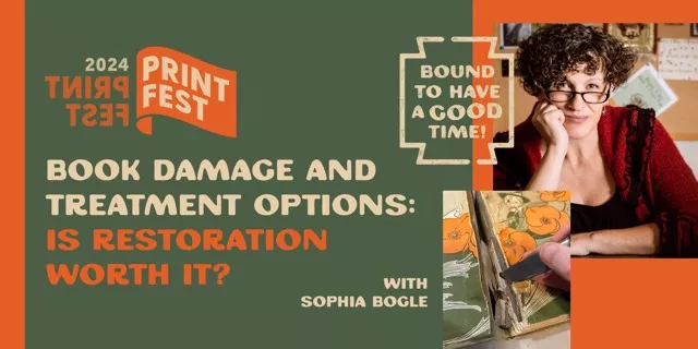 Learn how to identify damage in your beloved books at this free talk.