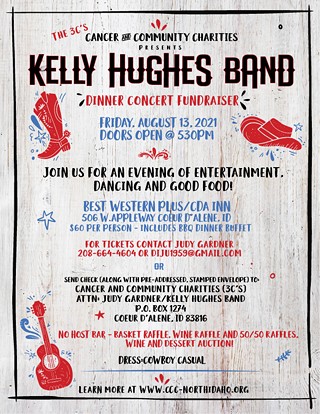 Cancer & Community Charities Presents: The Kelley Hughes Band Dinner Concert Fundraiser