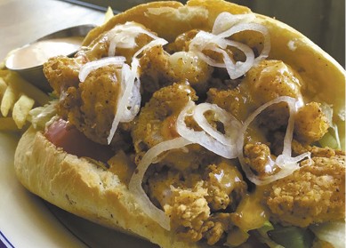 Shrimp Po’boy available during The Great Dine Out
