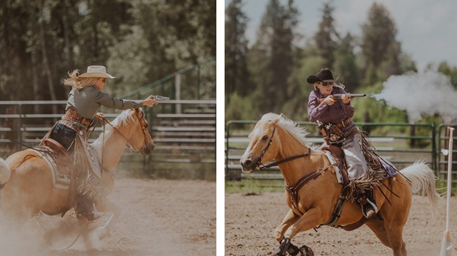 Cowboy Mounted Shooting is as Western as Eastern Washington gets; meet local rider Courtney Bock and her horse, Stella