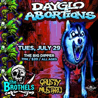 Image: Dayglo Abortions, The Brothels, Crusty Mustard