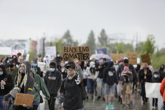 Defund Police Spokane Protest June 14