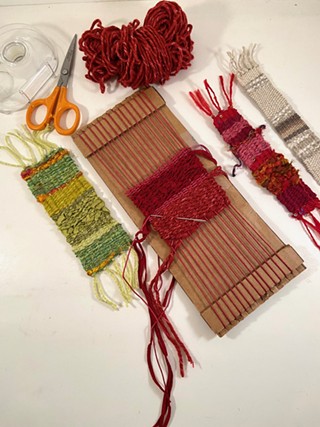 DIY Loom and Beginning Weaving