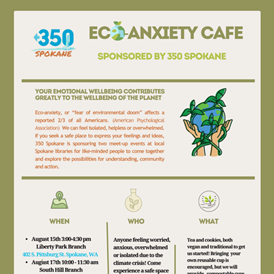 Image: Eco-Anxiety Cafe Flyer