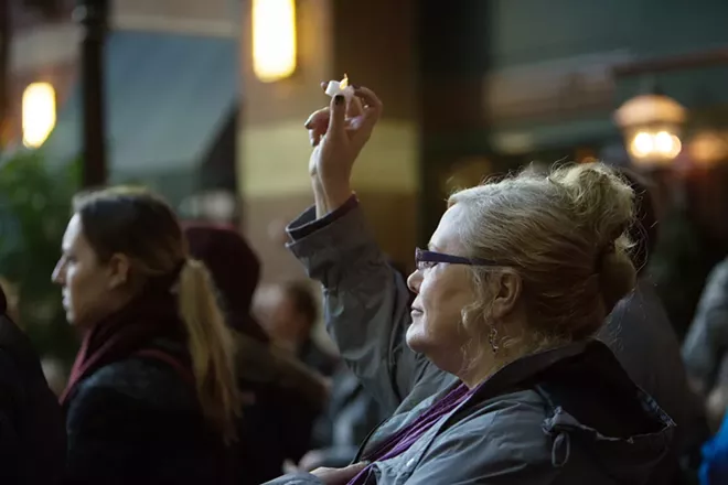 Photos: A candlelight vigil for Human Trafficking Awareness Day