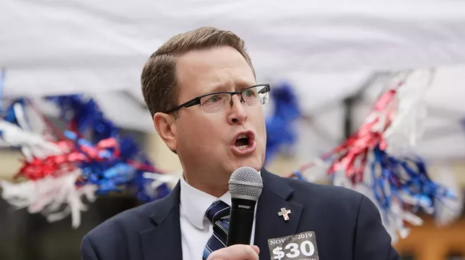 Image: ELECTION 2023: Out of office for years, right-wing firebrand Matt Shea still managed to become a flashpoint in this year's election