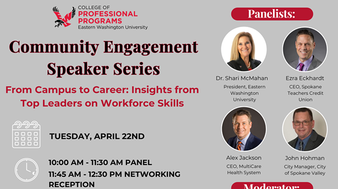 Image: EWU CPP Community Engagement Speaker Series: Workforce Skills & Networking Reception