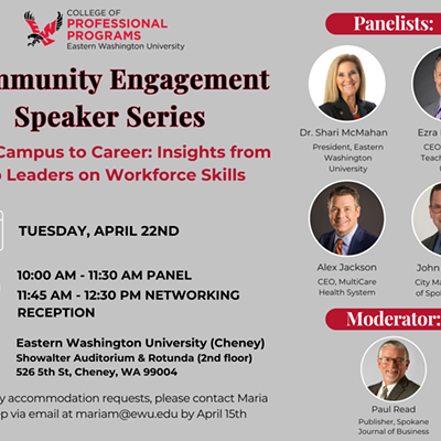 Image: EWU CPP Community Engagement Speaker Series: Workforce Skills & Networking Reception