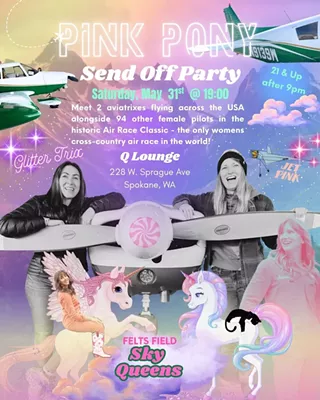 Image: Felts Field Sky Queen’s Pink Pony Dance Party