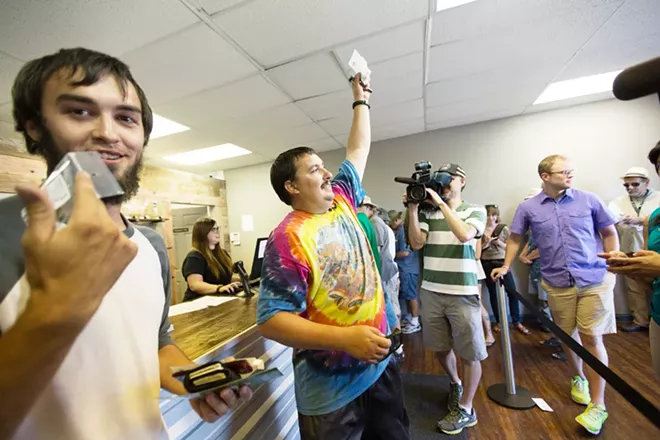 Scenes from the first day of legal recreational marijuana in Spokane