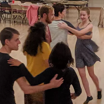Image: Contra dance swings