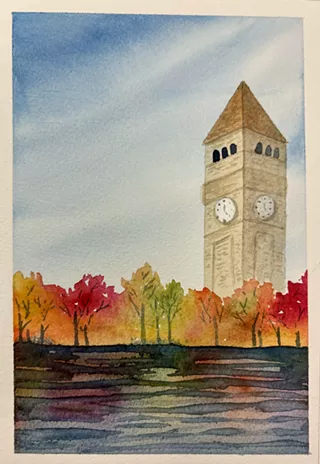 Image: Friday Night Paint: Autumn on the River