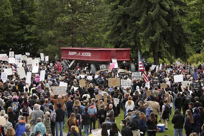 George Floyd Protest in Spokane on May 31 and June 1