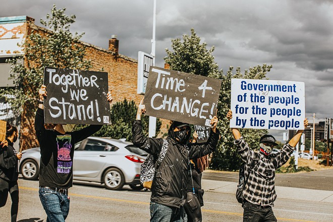 George Floyd Protest in Spokane on May 31 and June 1