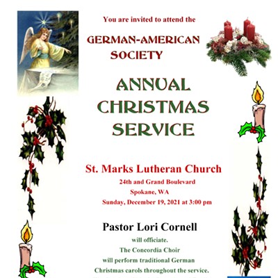 German-American Society Annual Christmas Service