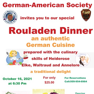 German-American Society of Spokane Rouladen Dinner