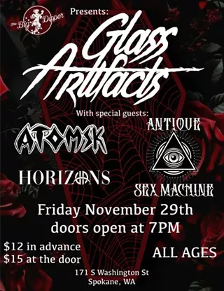 Image: Glass Artifacts, Atomsk, Horizons, Antique Sex Machine