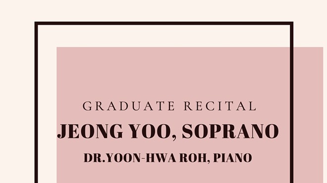 Graduate Recital: Jeong Yoo