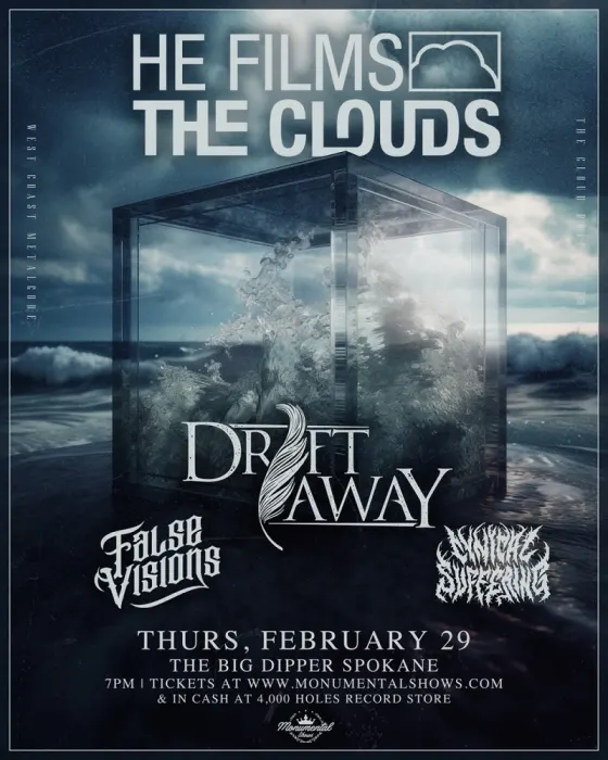 Image: He Films The Clouds, Drift Away, False Visions, Cynical Suffering