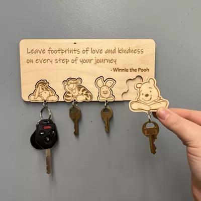 Image: Intro to Laser: Puzzle Key Holder