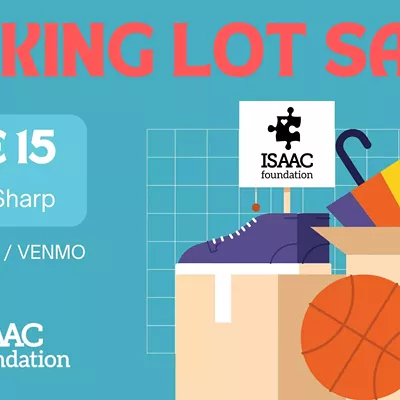 Image: Isaac Foundation Parking Lot Sale